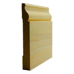 EWBB12 Colonial 5-1/4″ Tall Baseboard Moulding, 11/16″ x 5-1/4″ Unfinished Solid
