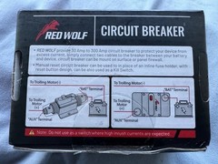 RED WOLF RWF-BXS-D30 Car Circuit Breaker 30A AMP+Manual Reset Switch OPEN BOX