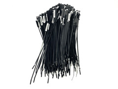 Panduit PLM4S-D0 Black Weather Resistant Nylon Marker Ties 14.6″ Long LOT OF 500