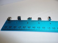 5 Pcs Pack Lot Mini USB Type B 5Pin Female Socket Right Angle DIP Jack Connector