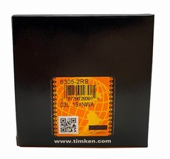 (2 PACK) USA TIMKEN 6305-2RS 25X62X17MM Double Rubber Seal Ball Bearings