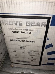 NEW Grove Gear GRG-BMQ-821-20-R-56 Ironman Reducer Ratio 20:1 1.584 Input HP