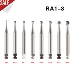 Dental Tungsten Carbide Low Speed Round Burs RA 1 2 3 4 5 6 7 8 For Contra Angle