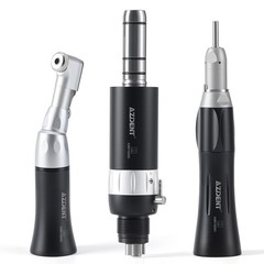 AZDENT Dental Slow Low Speed Handpiece Straight Contra Angle Air Motor Kit 4Hole