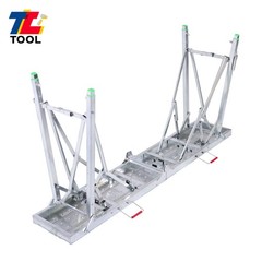 Folding Scaffolding 1.6m Adjustable Lift Height Work Platform Scaffold Aluminum