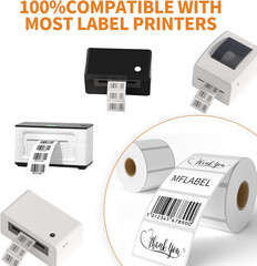 12 Rolls Thermal Shipping Labels (12,000 Labels) – 2.25 X 1.25 Inch Direct Therm