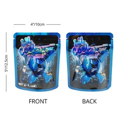 3.5g Mixed Resealable Zip Seal Mylar Bags Smell Proof Food Candy Bags 100pcs