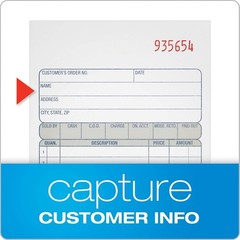Adams DC4705 Multipart Sales Order Pad, 12 Lines, 4.19 x 6.69, 50 Forms, 12 PK