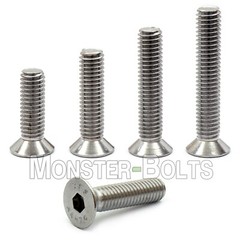 M6 Flat Socket Cap Screws, Marine Grade 316 / A4 Stainless Steel Metric DIN 7991