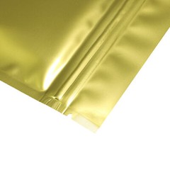 100/500 Glossy Gold Smell Proof Mylar Foil Bags Resealable Zipper Seal Pouch