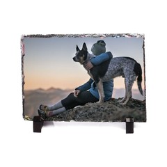 15 Pack 7.87″x11.8″ Sublimation Photo Slate Rock Plaque Blanks w/ Holder