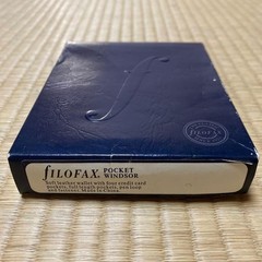 Filofax Leather Pocket Windsor 4 Hole Green Leather Cover Used W/ Box From Japan