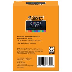 BIC Color Cue Ball Pens, Medium Point, Assorted Colors, 60-Count