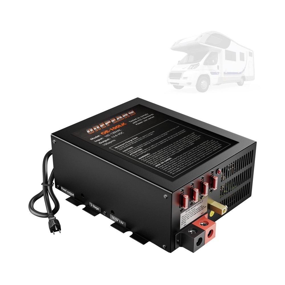 PM4 100 Amp RV Power Converter – Power Converter with Built-in 4 Stage Smart …