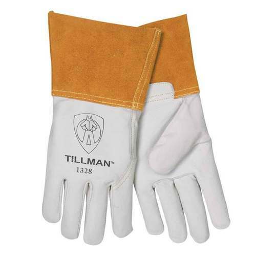 Tillman 1328 Top Grain Goatskin TIG Welding Gloves 4″ Cuff CHOICE – MED LARGE XL