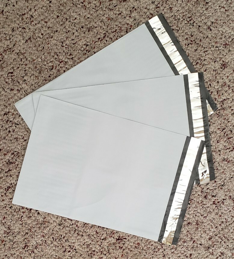 9×12″ WHITE POLY MAILING PLASTIC ENVELOPES SHIPPING BAGS (2.5 Mil) – 100ct