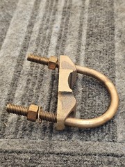 Burndy GG18-1: 2 to 2-3/8 Rod 2 IPS Copper Alloy Direct Burial Ground Connector