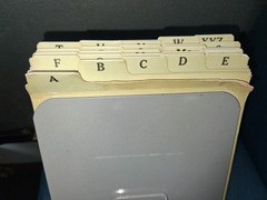 Vintage Nebs 944 Posting File For Forms Up To 6 1/2 x 9 1/4″ With 25 Cards