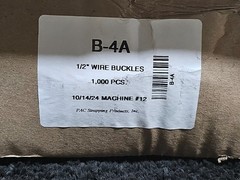 (QTY 1000) Pac Strapping 1/2 Steel Wire Buckles for 1/2 Polypropylene Strapping