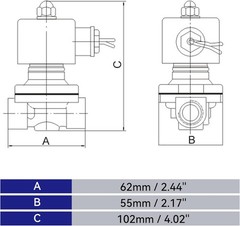 HFS(R) 12V Dc 1/2″ Electric Solenoid Valve Water Air Gas, Fuels N/C