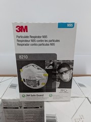 3M 8210 N95 Disposable Respirator Dust Mask | Case of 160 Masks | EXP 7/25 | New