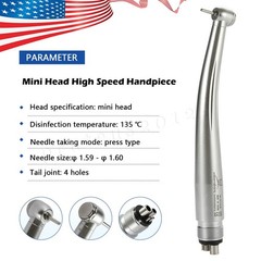 NSK Style Dental Mini Small Head High Speed Handpiece 4 Holes Paediatric Pedo