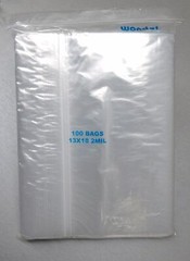 100 Pack 13×18 Inch Clear Reclosable Zipper Bag Plastic Poly Zip Lock Bags 2Mil