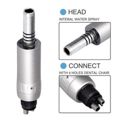 Dental Low Speed Handpiece Contra Angle & External Water Spray Air Motor 4 Hole