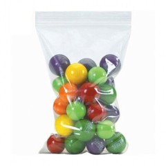 Clear Reclosable Seal Bag Plastic Poly Zipper Bags Zipper W/Hang Hole 2Mil