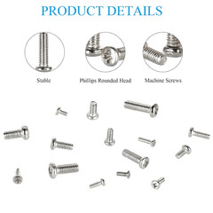 750 PCS Small Metric Screws Assortment Kit Phillips Pan Head Watches Cell Phone