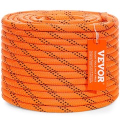 VEVOR Arborist Tree Climbing Rope Double Braid Polyester 3/8″ x 120′ 48-Strand