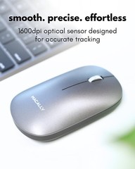 Macally Apple Wireless Keyboard and Mouse for Mac – Dual Mode (Bluetooth + Wi…