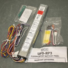 Dual-Lite Flourescent Ballast UFO-RP3, 120/277V AC, Nickel Cadium 90 Min Battery