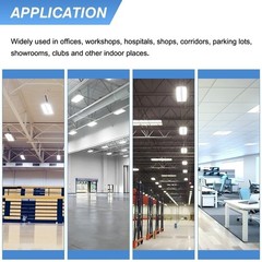 2 X 150W LED Linear High Bay Shop Light Commercial Hanging Fixtures 22500 Lumens