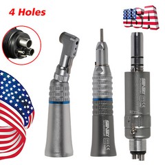 NSK Style Dental Slow Low Speed Handpiece Contra Angle Straight Motor 2/4Hole YP