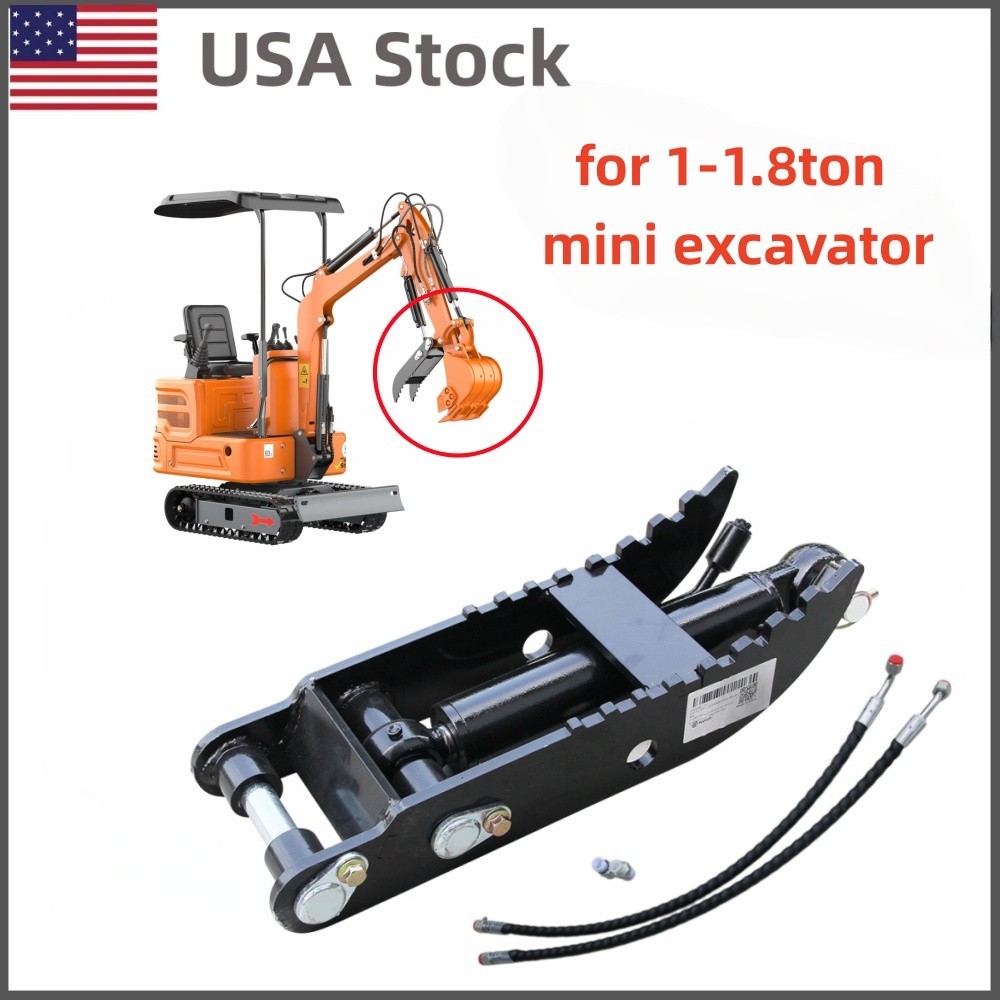 New Hydraulic Thumb Clamp Kit Small Digger Attachment for1-1.8Ton Mini Excavator