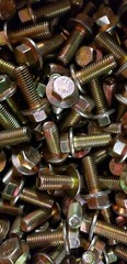 428 Piece Class 10.9 Metric Flange Bolt & Flange Nut Yellow Automotive Repair
