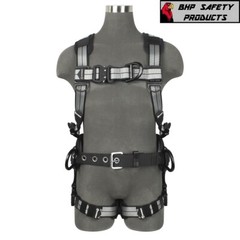 PRO+ Slate Gray Construction Harness with Quick Connect Chest & Legs Comfort Pad