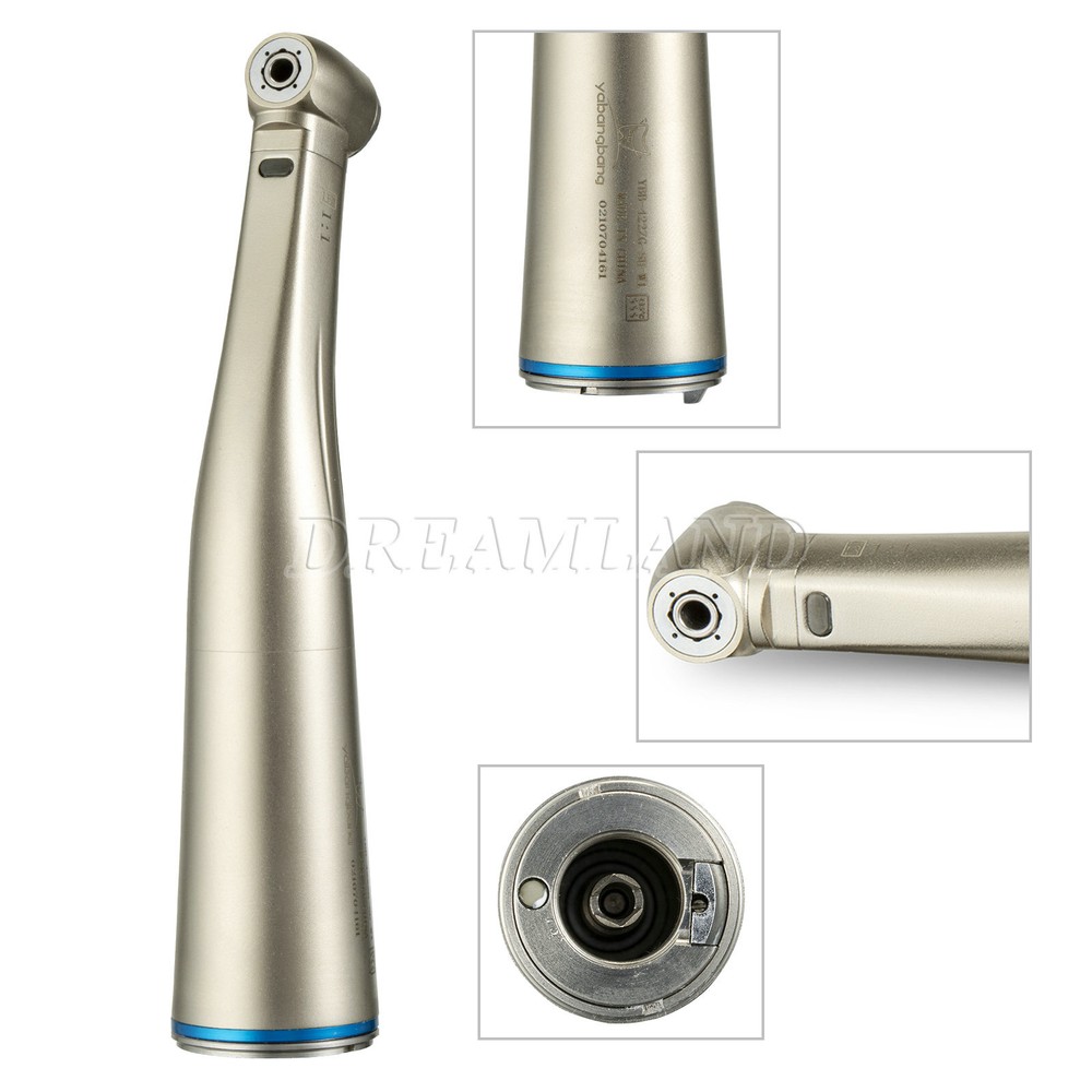Dent contra-angle handpiece 1:1 1:5 20:1 Implant handpiece LED Fiber Optic