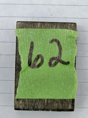 Letterpress Printing Block Man Driving Car Cartoon Blown Tire Stamp Vtg