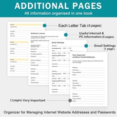 Address Book with Colorful Alphabetical Tabs 8.4″ x 5.7″ – Hardcover Contact …