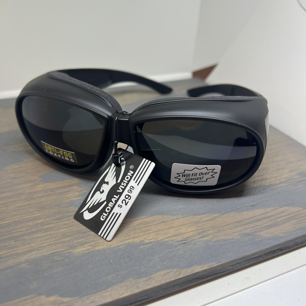 Global Vision Outfitter Fit Over Safety Glasses Padded Shatterproof Smoke Tinted