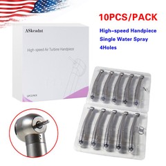 10 PCS Dental High Speed Handpiece Push Button Turbine 4 Hole NSK Pana Max Style