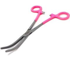 HEAVYDUTY HEMOSTAT CLAMP FORCEPS 8″CURVED VINYL GRIP SURGICAL MEDICAL INSTRUMENT