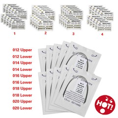 Dental Orthodontic Bracket Braces Roth/MBT 345 Hooks /Round Super Arch Wire Niti