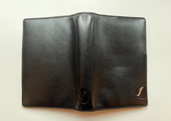 Filofax Boston Pocket Slim Organizer Black Deluxe Nappa Leather EUC