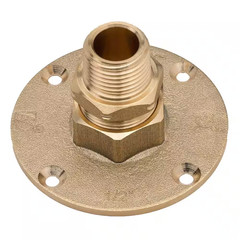 1/2 In. CSST X 1/2 In. MIPT Brass Termination Flange