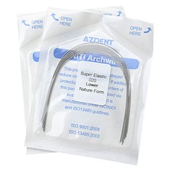 AZDENT Dental Orthodontic Arch Wire Super Elastic Niti Round Natural Nature Form