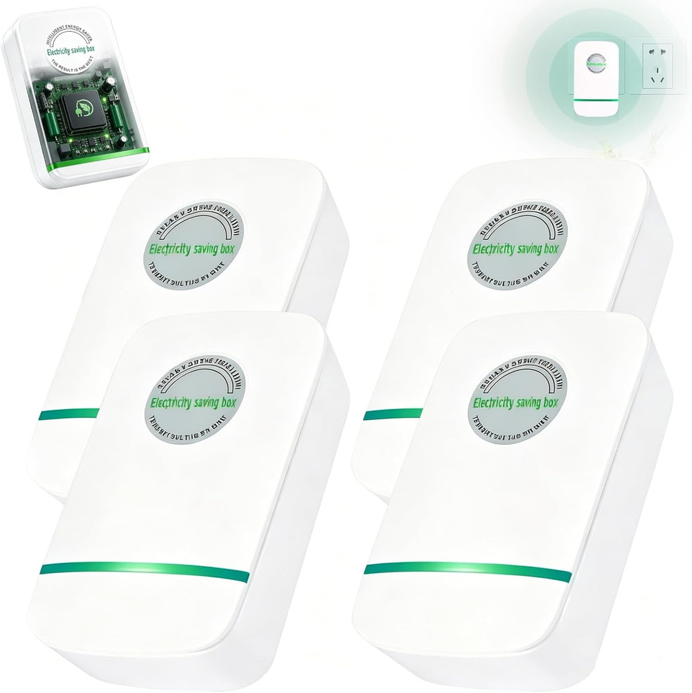 Electricity Saving Box 4 Pack, Outlet Device, Electrical Power Accessory for Hom