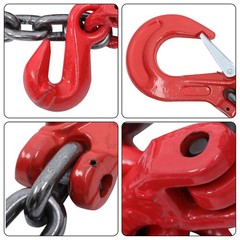 Chain Sling 5/16″ x 5′ G80 4 Legs Lifting Chain w/4 Adjustable Hooks 11000 lbs